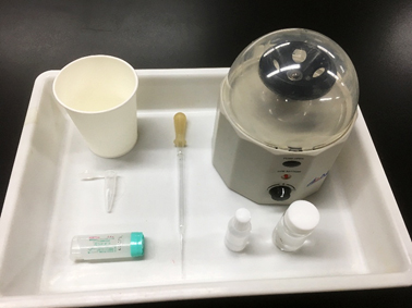 図２　実験に用いる器具・試薬