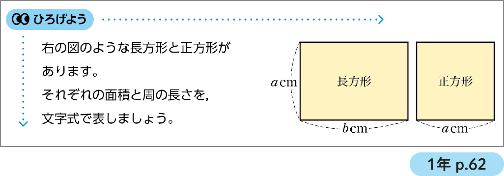 イメージ画像:ひろげよう 1年p.62