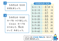 算数2年下p12 『九九の円ばんのつくり方』