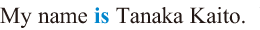 My name is Tanaka Kaito.