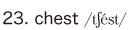 23. chest