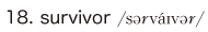 18. survivor