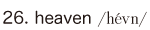 26. heaven
