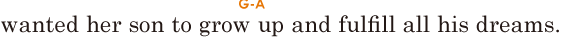 wanted her son / to grow up and <span class='nw'>fulfill</span> all his dreams. //