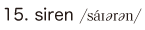 15. siren