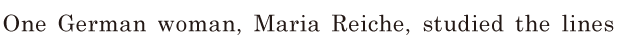 One <span class='nw'>German</span> woman, / <span class='nw'>Maria</span>  <span class='nw'>Reiche</span>, / studied the lines 