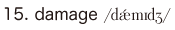 15. damage