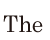 The 