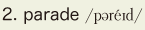 2. parade
