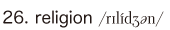 26. religion