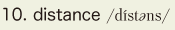 10. distance