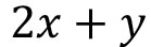 2x+y
