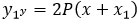 y_(1^y)=2P(x+x_1)