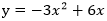 y=-3x^2+6x