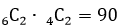 (_6)C_2∙(_4)C_2=90