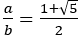 a/b=(1+√5)/2