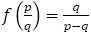 q/(p-q)>2