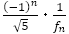 (-1)^n/√5･1/f_n