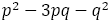 p^2-3pq-q^2