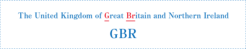 The United Kingdom of Great Britain and Northern Ireland GBR