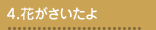 花がさいたよ