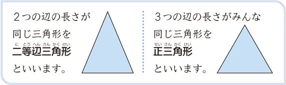 二等辺三角形と正三角形 算数用語集