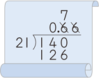 小数のわり算の商の処理 算数用語集