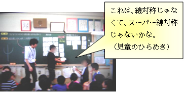 これは，線対称じゃなくて，スーパー線対称じゃないかな。（児童のひらめき）