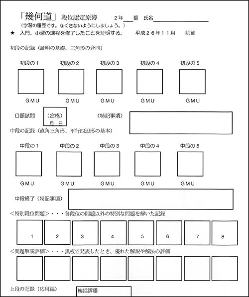 段位認定原簿