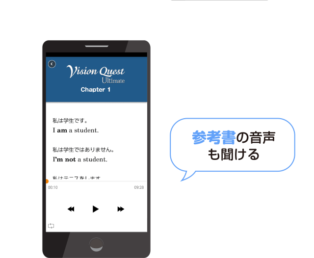 参考書の音声も聞ける