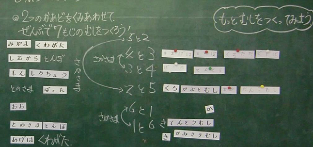 私の実践 私の工夫 算数 いくつといくつ １年 どんな虫ができるかな 啓林館